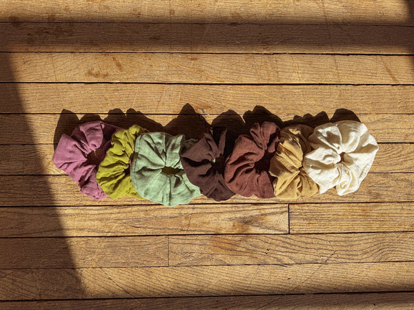 Organic Cotton Bamboo Scrunchie