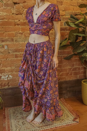 Valentina Cinch Ruffle Skirt