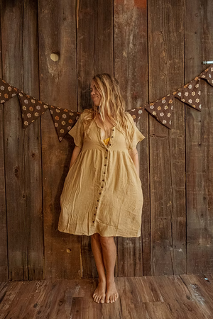 Vestido de manga corta Coast - Algodón orgánico de bambú
