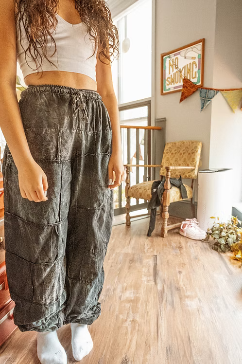 Thai Cotton Patchwork Joggers