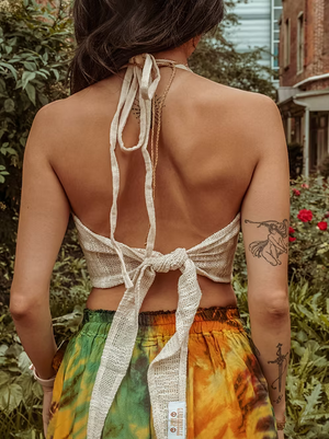 Recycled Cotton Mesh Bralette