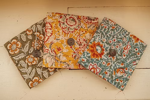 Handmade Button Sketchbook Journal