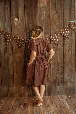 Vestido de manga corta Coast - Algodón orgánico de bambú