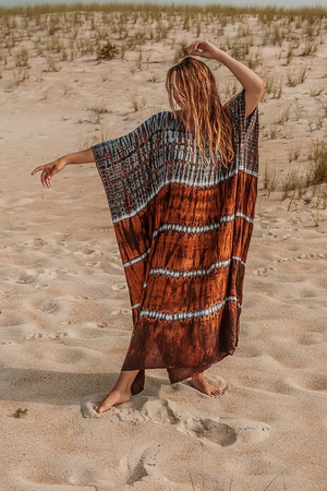 Bristol Indigo Rust Kaftan