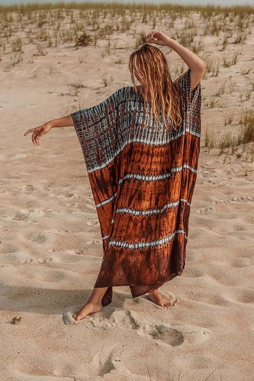 Bristol Indigo Rust Kaftan