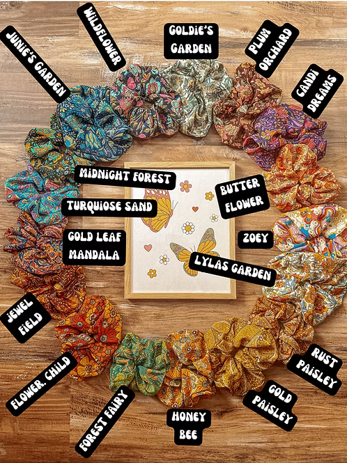 Recycled Silk Scrunchies