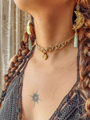 Collier ras du cou Morgan en macramé