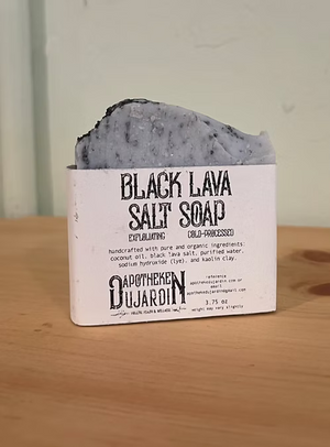 Jabón de sal negra de lava