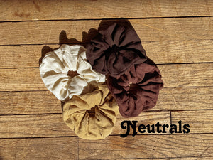 Organic Cotton Bamboo Scrunchie