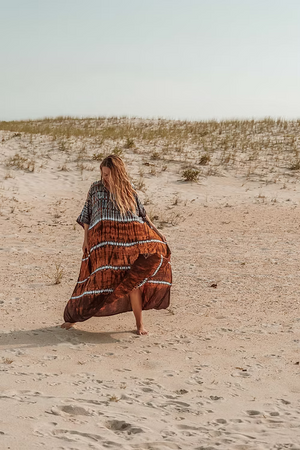 Bristol Indigo Rust Kaftan