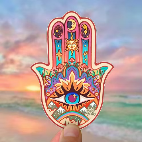Nature Hamsa Sticker