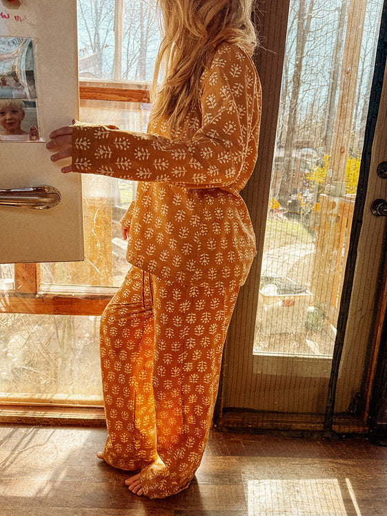 Kalan Block Print Cotton Loungewear Set