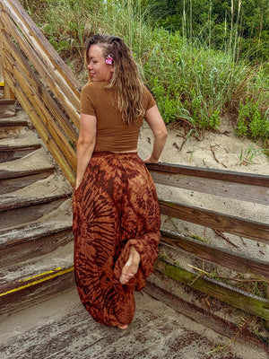 Tie Dye Flowy Genie Pants