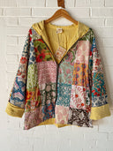 Reversible Granny Patchwork Zip Up Hoodie