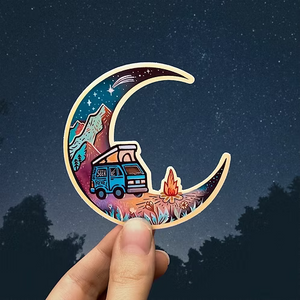 Over The Moon Sticker