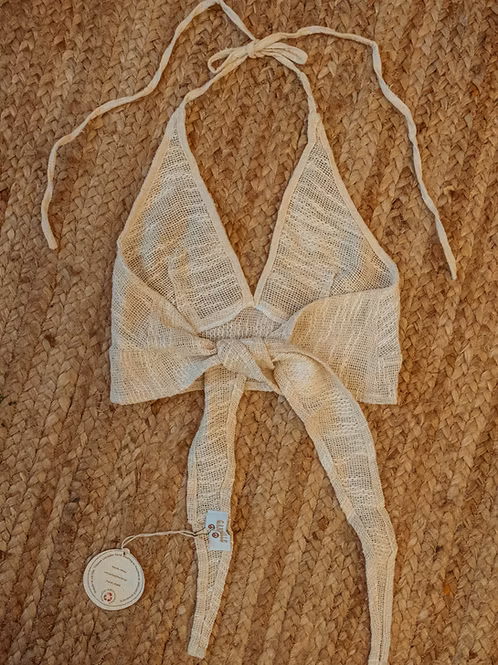 Recycled Cotton Mesh Bralette