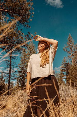 CROPPED HEMP TEE : Hemp Organic Cotton