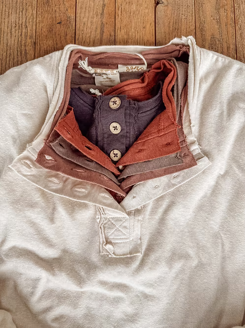 Gambler Hemp Double Layer Henley
