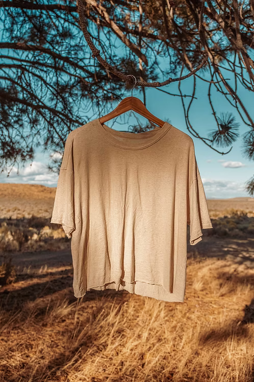 CROPPED HEMP TEE : Hemp Organic Cotton