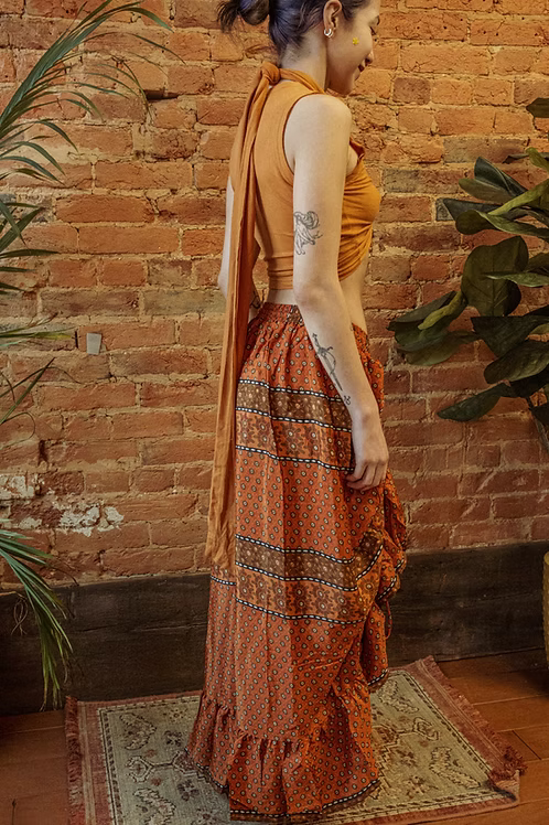 Valentina Cinch Ruffle Skirt