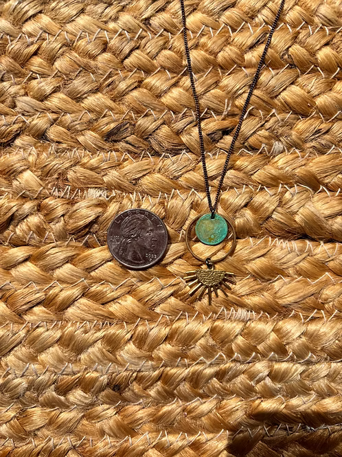 Del Sol Verdigris Patina Necklace