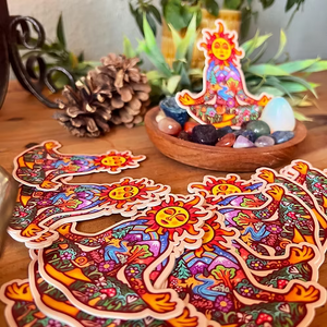 Sun Meditation Sticker