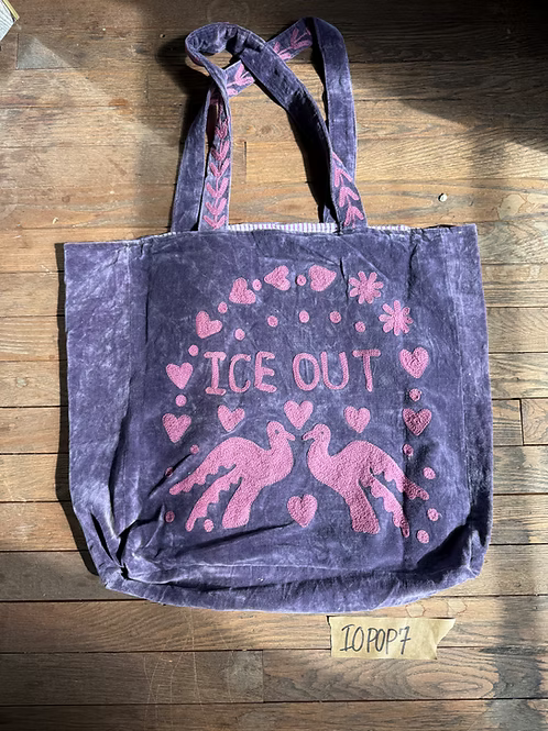 Ice Out Velvet Tote Bag
