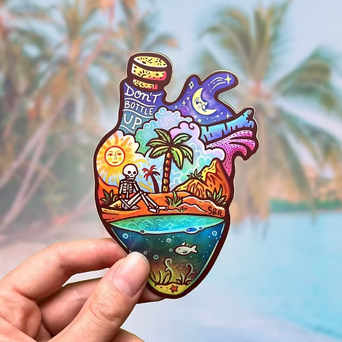 Don't Bottle Up Sticker