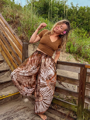 Tie Dye Flowy Genie Pants