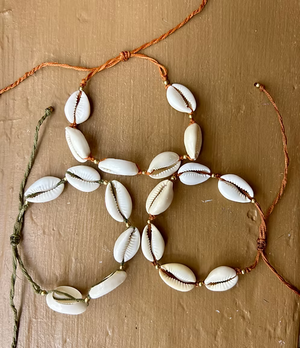 Multi Shell Macrame Bracelet
