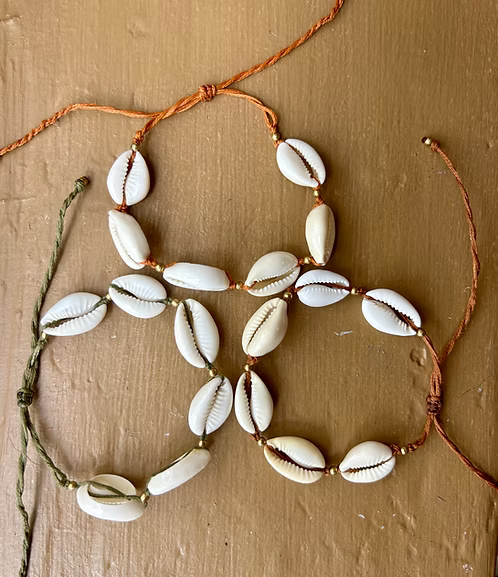 Multi Shell Macrame Bracelet