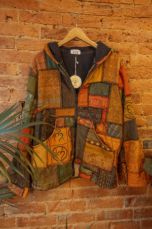 Reese Unisex Patchwork Lined Jacket