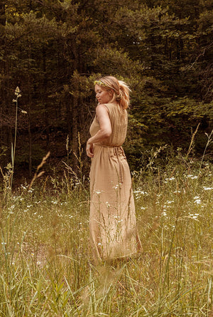 Meadow Organic Cotton Bamboo Button Dress