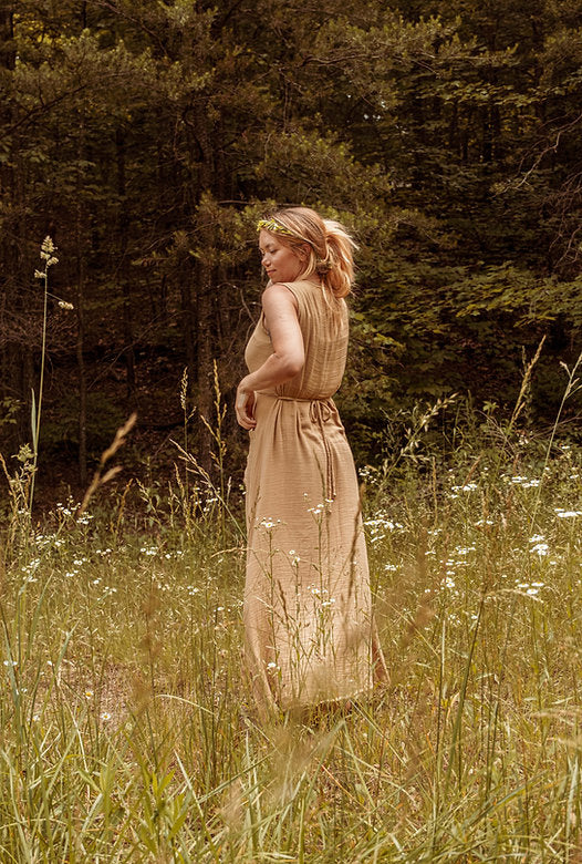 Meadow Organic Cotton Bamboo Button Dress