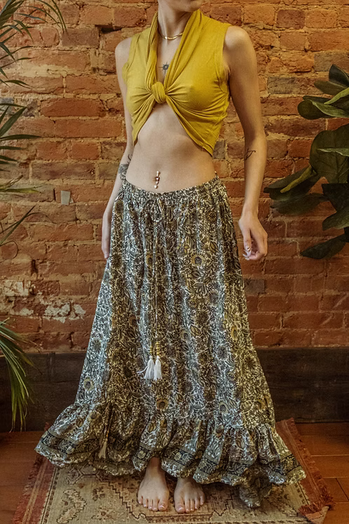 Valentina Cinch Ruffle Skirt