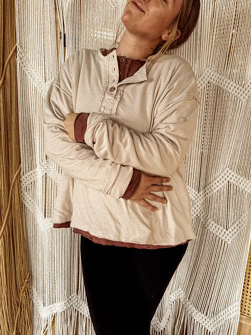 Gambler Hemp Double Layer Henley