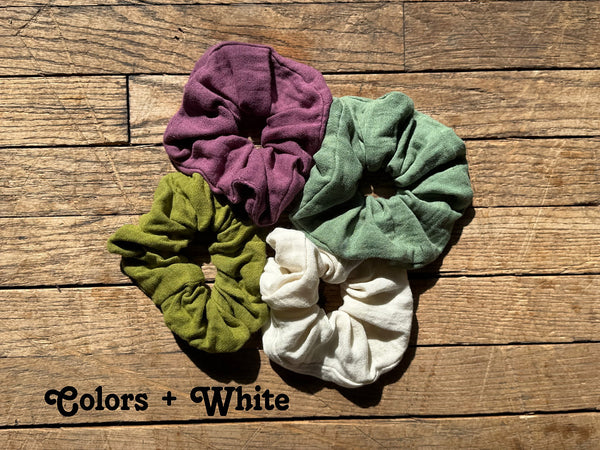 Organic Cotton Bamboo Scrunchie