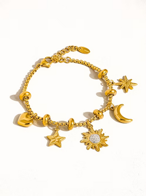 Fenix Moon Star Charm Bracelet