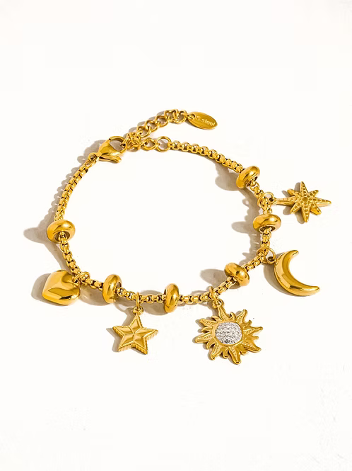 Fenix Moon Star Charm Bracelet