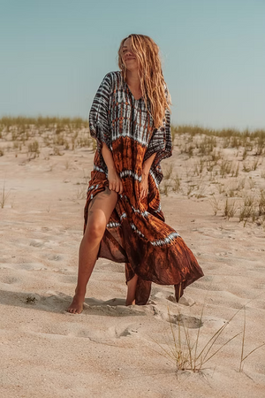 Bristol Indigo Rust Kaftan