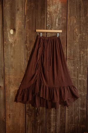 Valentina Cinch Skirt: Organic Cotton Bamboo