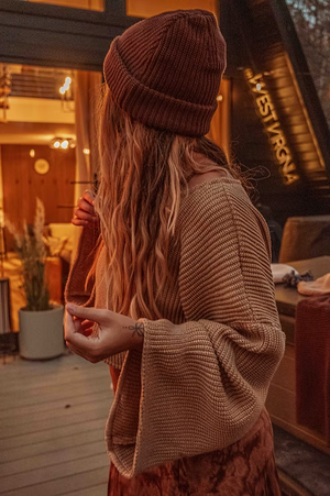Mabel 100% Organic Cotton Bell Crop Sweater