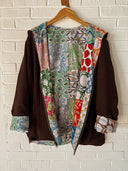 Reversible Granny Patchwork Zip Up Hoodie