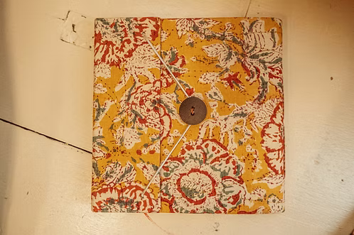 Handmade Button Sketchbook Journal
