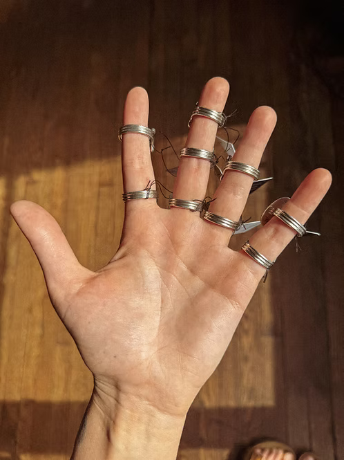 Sterling Silver Triple Stone Ring (EDIT THIS ONE)