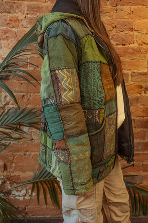 Reese Unisex Patchwork Lined Jacket