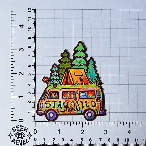 Stay Wild Camper Van Sticker