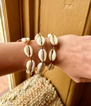 Multi Shell Macrame Bracelet