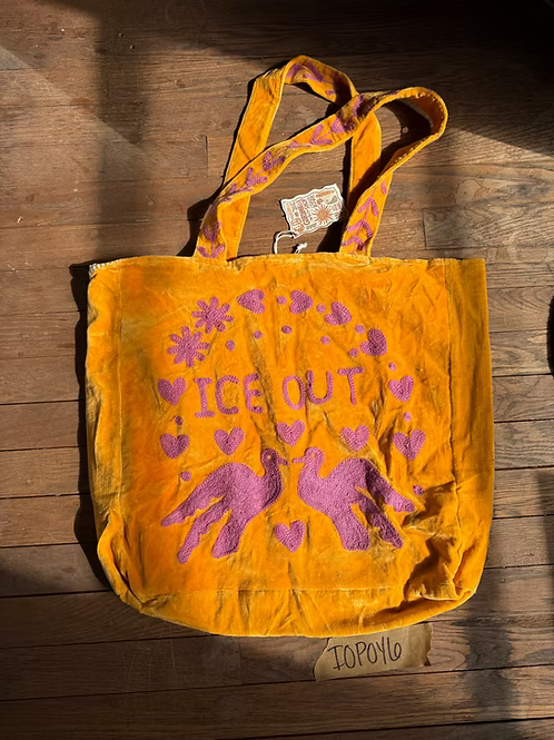 Ice Out Velvet Tote Bag