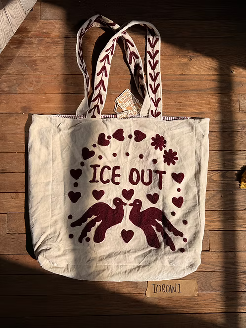 Ice Out Velvet Tote Bag